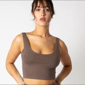 Cotton crop tank top